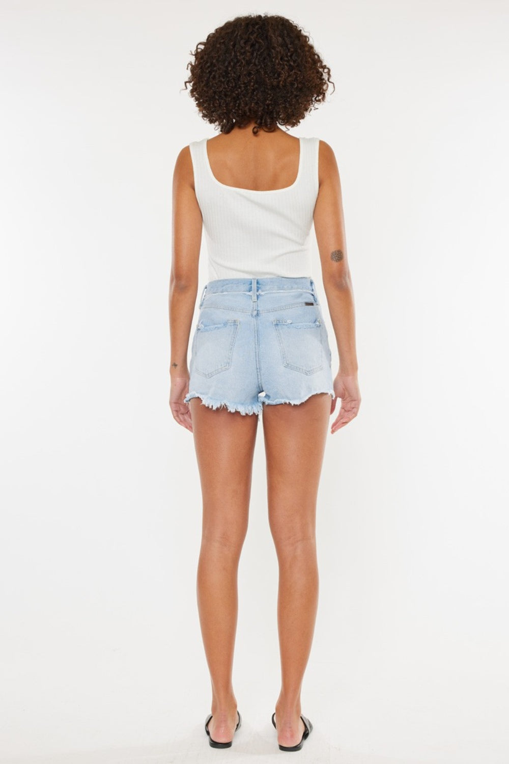 Haus Distressed Denim Shorts