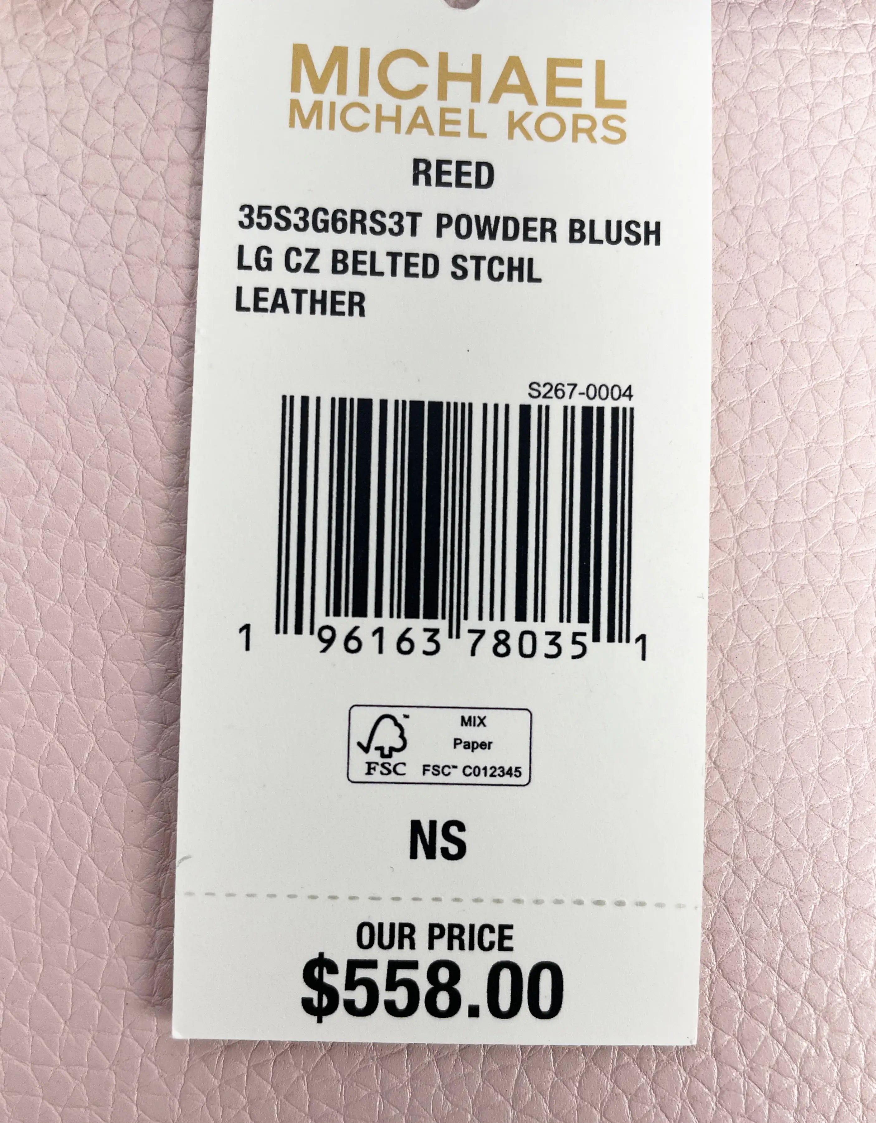 Michael Kors Reed Large Belted Satchel Bag